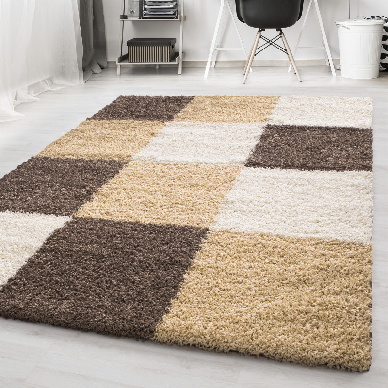 Advertentie tekort Bestuurbaar Mocca karpet Life shaggy | Hoogpolig mocca vloerkleed - Vloerkleden en  karpetten